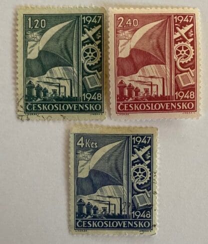 Czechoslovakia Scott # 322-324 Mint Hinged