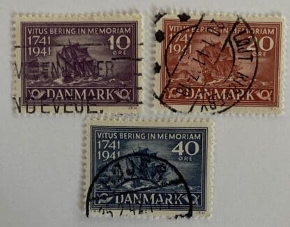 Denmark Scott #277-279 Used