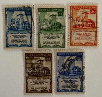 Dominica Republic Scott #412-416 Used