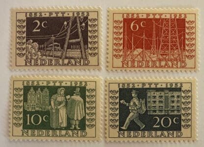 Netherlands Scott # 332-335 Mint  Hinged