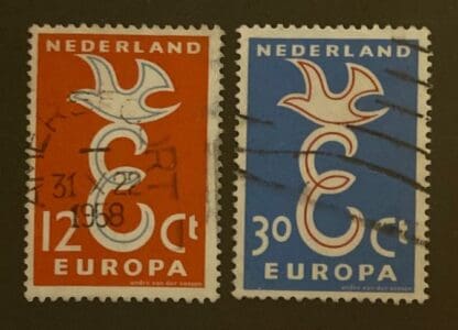 Netherlands Scott # 375-376 Used