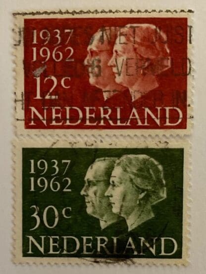 Netherlands Scott # 389-390 Used