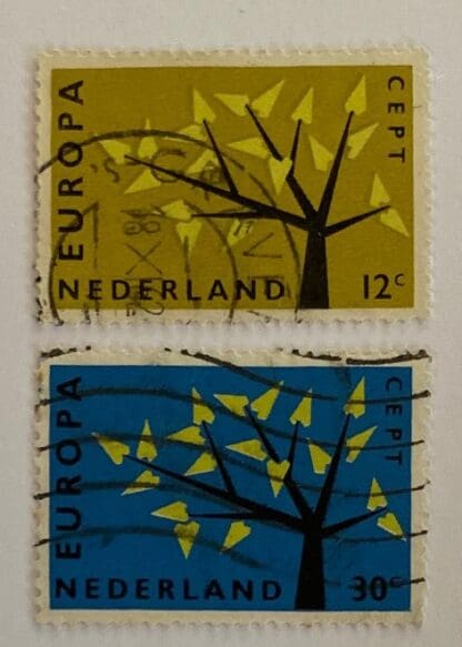 Netherlands Scott # 394-395 Used