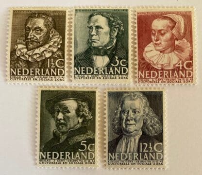 Netherlands Scott # B103-B107 Mint Hinged