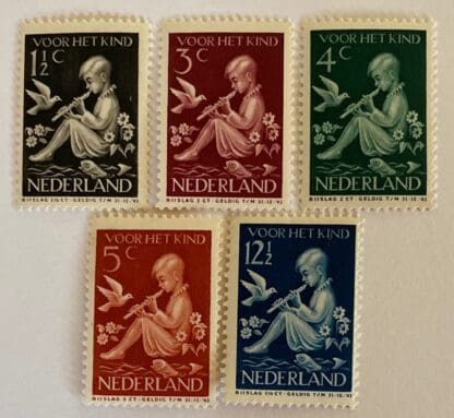 Netherlands Scott # B108-B112 Mint Never Hinged