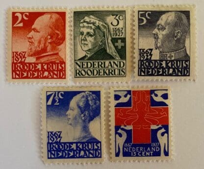 Netherlands Scott # B16-B20 Mint Hinged