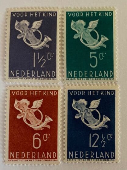 Netherlands Scott # B90-B93 Mint Hinged