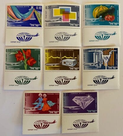 Israel Scott # C38-C47 with tabs  Mint Never Hinged