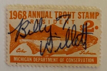 Michigan Trout Stamp 1968 Used