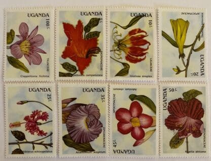 Uganda Scott # 612-619 Mint Never Hinged