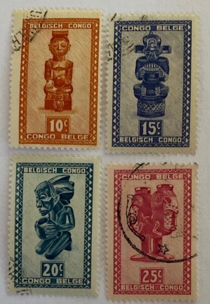 Belgium Congo Scott # 231-234 Used