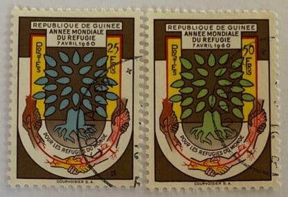 Guinea Scott # 194-195 Used