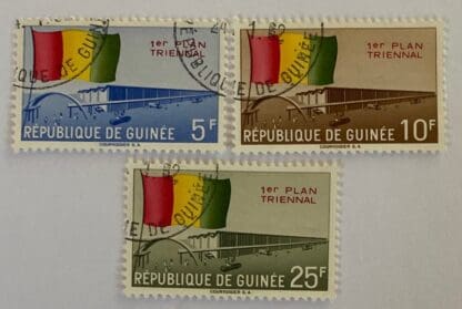 Guinea Scott # 220-222 Used