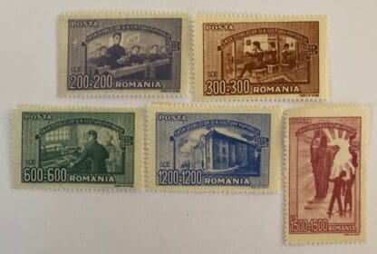 Romania Scott # B349-B353 Mint Hinged