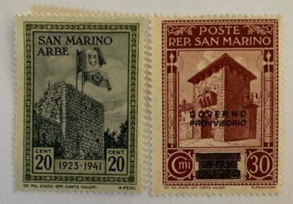 San Marino Scott # 192-193 Mint Never Hinged