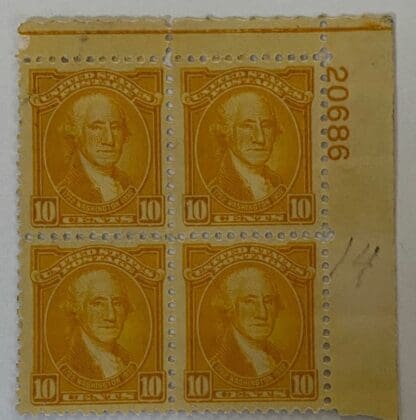 Scott # 715 Mint Never Hinged Plate Block