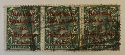 Ireland Scott # 10A Used Strip of 3