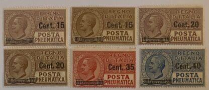 Italy Scott # D9-D14 Mint Never Hinged