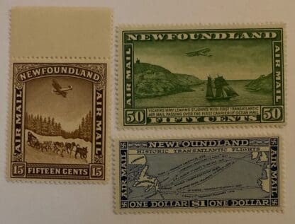 Newfoundland Scott # C6-C8 Mint Never Hinged