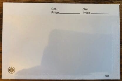 Dealer Stock Cards, White # 102,  1000 per package