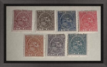 Cuba Timbre Movil Revenue Stamps 1898 Mint Hinged