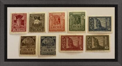 Italy Rhodes Scott #15-23 Mint Hinged