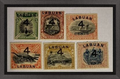 Labuan Scott #87-92 Mint Hinged