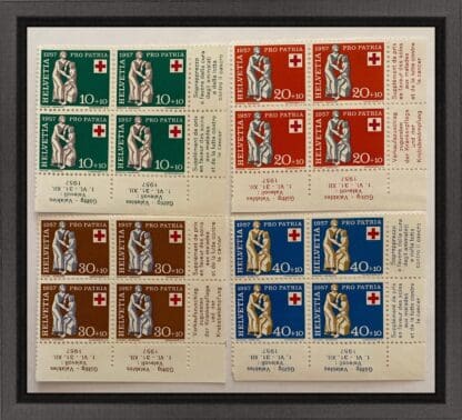 Switzerland Scott # B263-B266 Mint Never Hinged Plate Block