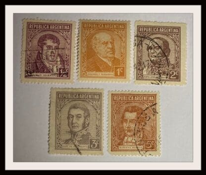 Argentina 418-420/423/427 Used