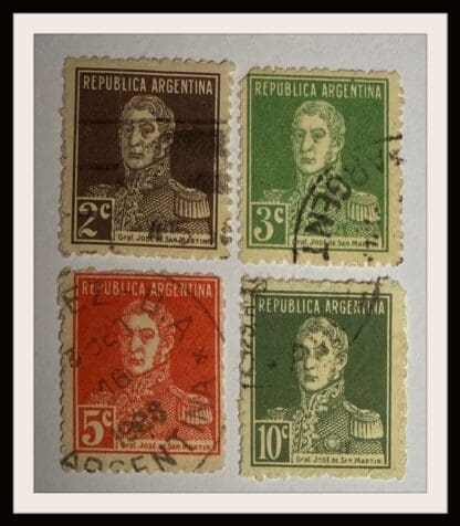 Argentina 325-326/32/-329 Used