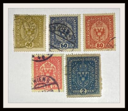 Austria 154/156-157/159-160 Used