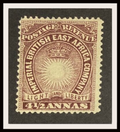 British East Africa 20 Mint Hinged