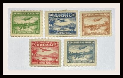 Bolivia C30-C34 Mint Hinged