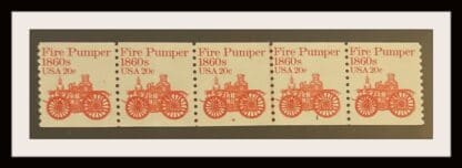 1908 Plate Strip of 5 # 9 Mint Never Hinged