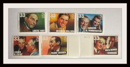 Scott # 3345-3350 Mint Never Hinged Single Set