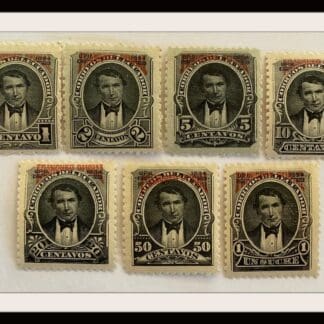 Ecuador O20-O26 Mint Hinged