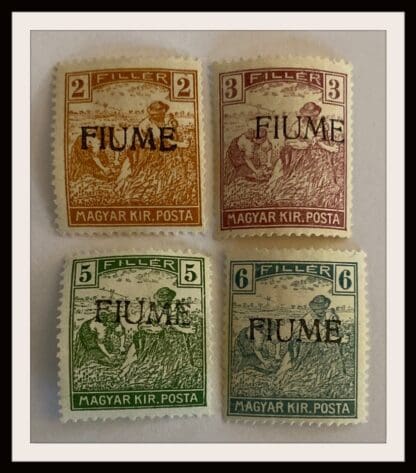 Fiume 3-6 Mint Hinged