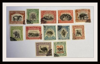 North Borneo 136-148 Used