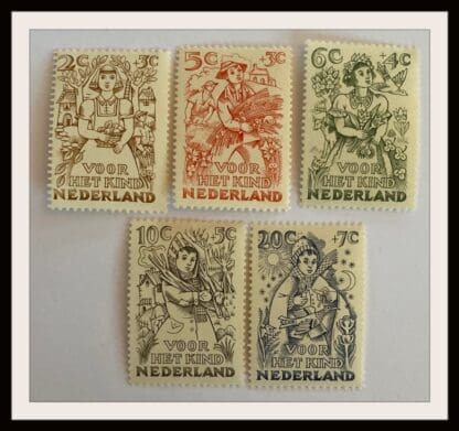 Netherlands B203-B207 Mint  Hinged