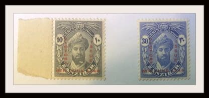 Zanzibar # 222-223 Mint Hinged