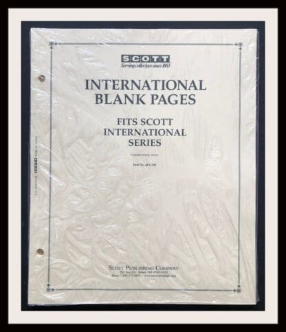 Scott International Blank Pages