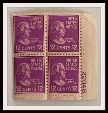 Scott # 817 Mint Never Hinged Plate Block