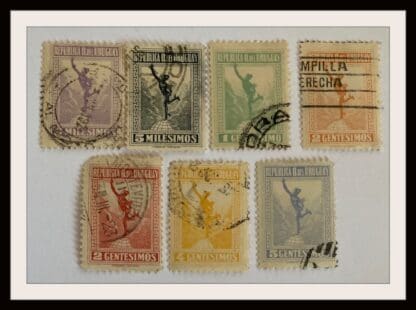 Uruguay # 238-240/242-243 Used