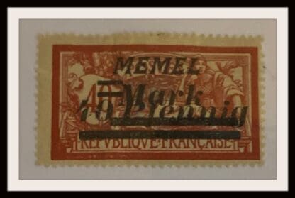 Memel Scott # 67 & 69 Overprint Mint Hinged