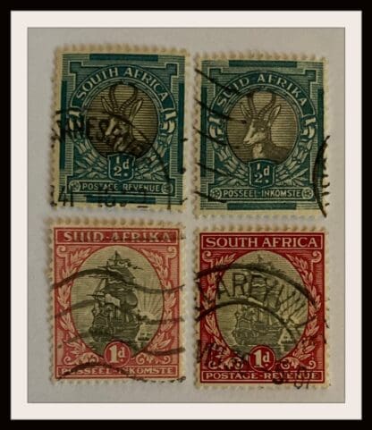 South Africa # 23a,b-24a,b Used