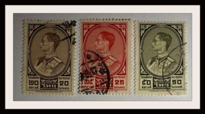 Thailand Scott # 351-353 Used