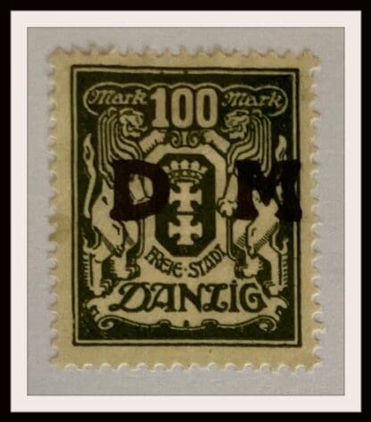 Danzig Scott # O37 Mint Hinged