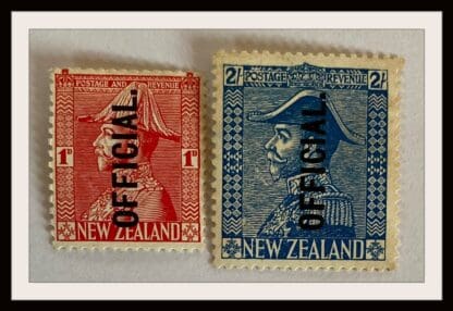 New Zealand Scott # O55-O56 Mint Hinged