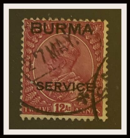 Burma Scott #O10 Used