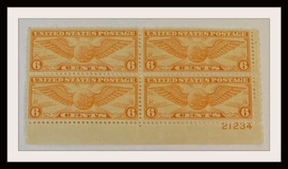 Scott # C19 Mint Never Hinged Plate Block